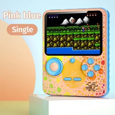 Console De Jeu Classique Avec Écran De 666 Pouces, Deux Joueurs, Chargeur D'alimentation De 3.5 Mah, Cadeau Pour Enfants, 6000 Jeux