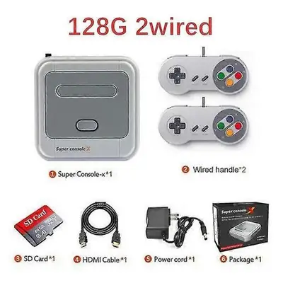 Console De Jeux Vidéo Rétro Wi-Fi Super Console X Pro 4k Hd Tv Pour Pspps1n64dc Avec 64g 2wireless
