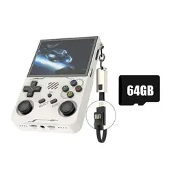 Console De Jeu Portable Rétro R36xx 64 Go, Plus De 20 000 Jeux, Wi-Fi, Linux, Lecteur Vidéo De Poche Portable 3,5 Pouces