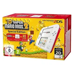 Nintendo 2DS + New Super Mario Bos.2 console de jeux portables 3.53" Écran tactile Wifi Blanc