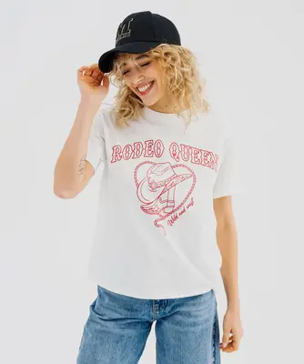 Tee-shirt manches courtes avec motif folk femme - GEMO