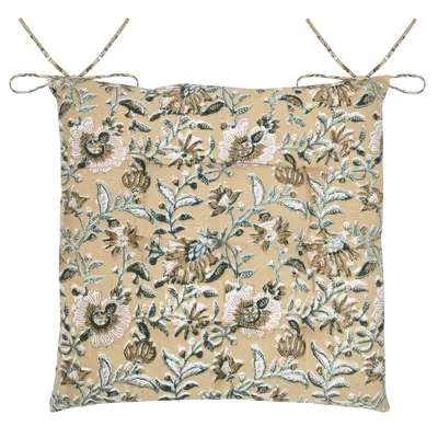 Galette De Chaise Motif Floral Élégant