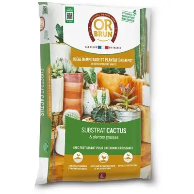 Substrat Cactus & Plantes Grasses - Obrtcac6u - 6l - Favorise La Croissance